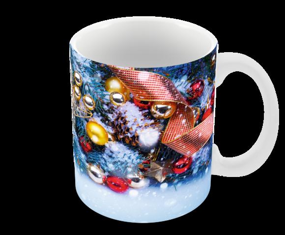 Caneca Polímero Feliz Natal Personalizada