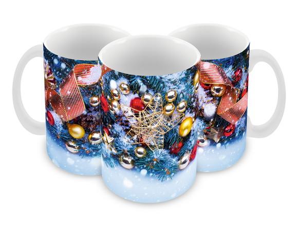 Caneca Polímero Feliz Natal Personalizada