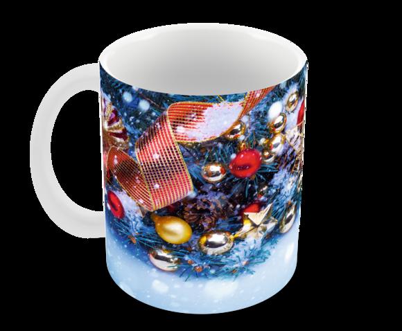 Caneca Polímero Feliz Natal Personalizada