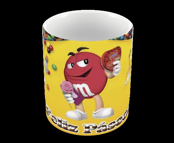 Caneca Polímero Feliz Páscoa Personalizada