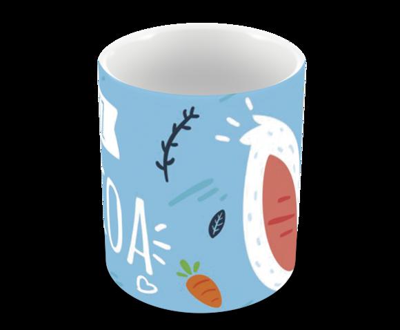 Caneca Polímero Feliz Páscoa Personalizada