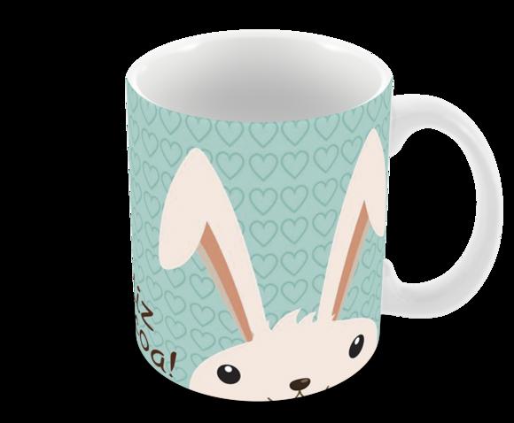 Caneca Polímero Feliz Páscoa Personalizada