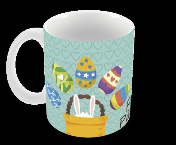 Caneca Polímero Feliz Páscoa Personalizada