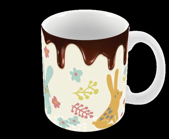 Caneca Polímero Feliz Páscoa Personalizada