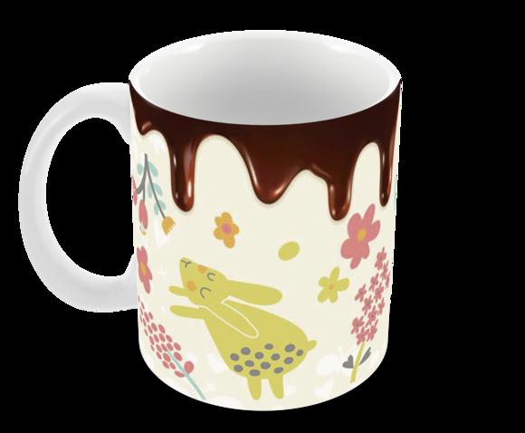Caneca Polímero Feliz Páscoa Personalizada
