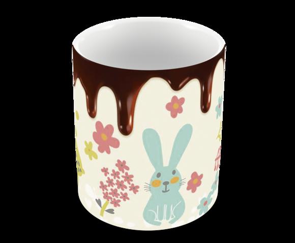 Caneca Polímero Feliz Páscoa Personalizada