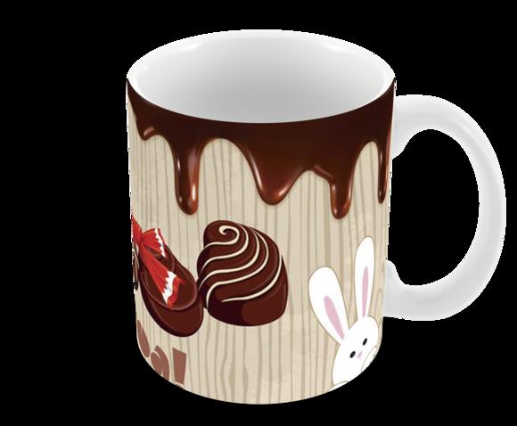 Caneca Polímero Feliz Páscoa Personalizada