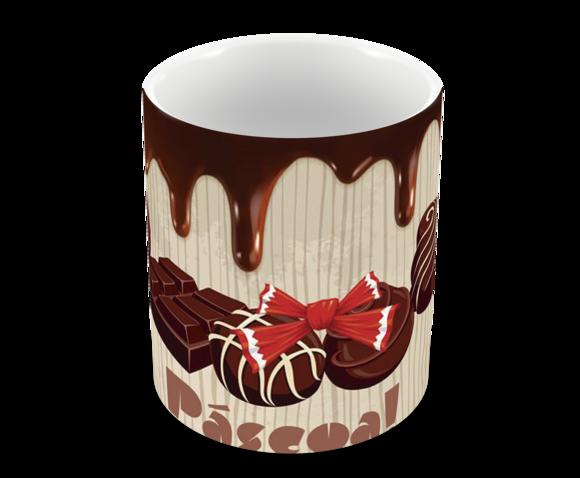 Caneca Polímero Feliz Páscoa Personalizada