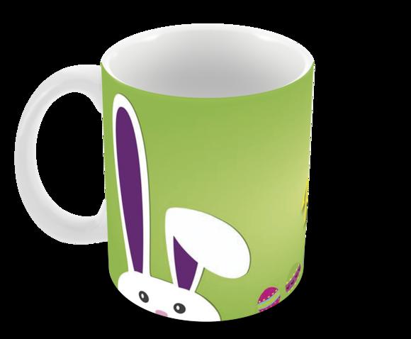 Caneca Polímero Feliz Páscoa Personalizada