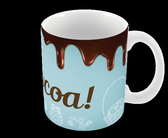 Caneca Polímero Feliz Páscoa Personalizada