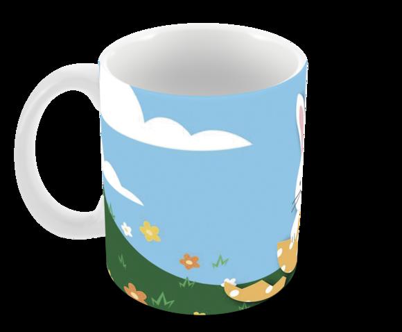 Caneca Polímero Feliz Páscoa Personalizada