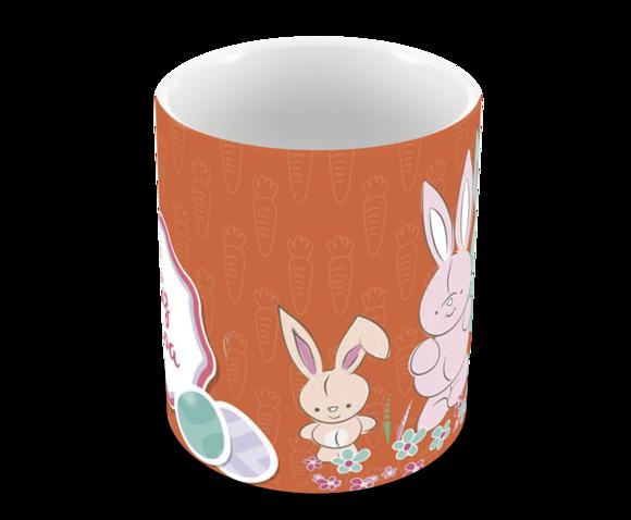 Caneca Polímero Feliz Páscoa Personalizada