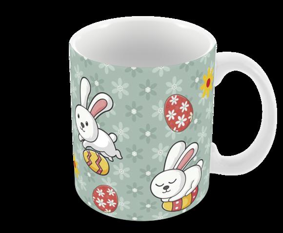 Caneca Polímero Feliz Páscoa Personalizada