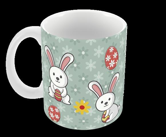 Caneca Polímero Feliz Páscoa Personalizada