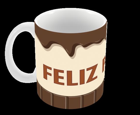 Caneca Polímero Feliz Páscoa Personalizada