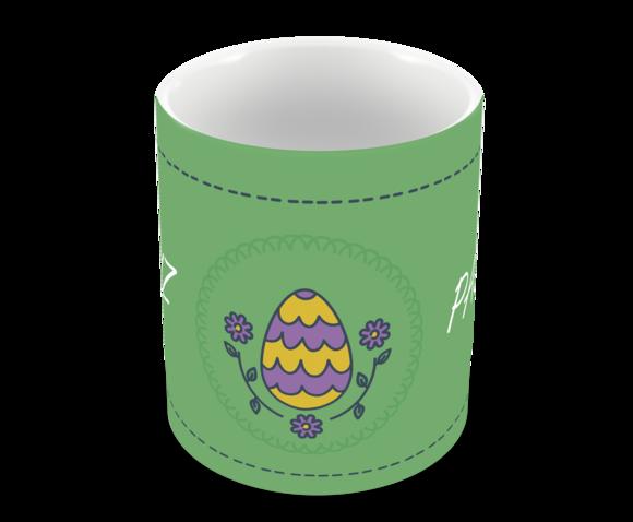 Caneca Polímero Feliz Páscoa Personalizada
