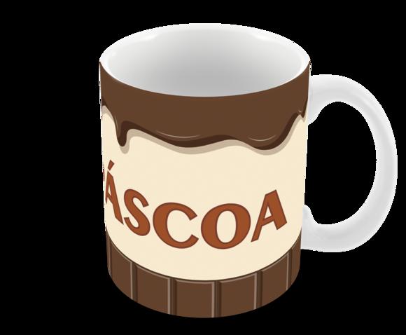 Caneca Polímero Feliz Páscoa Personalizada