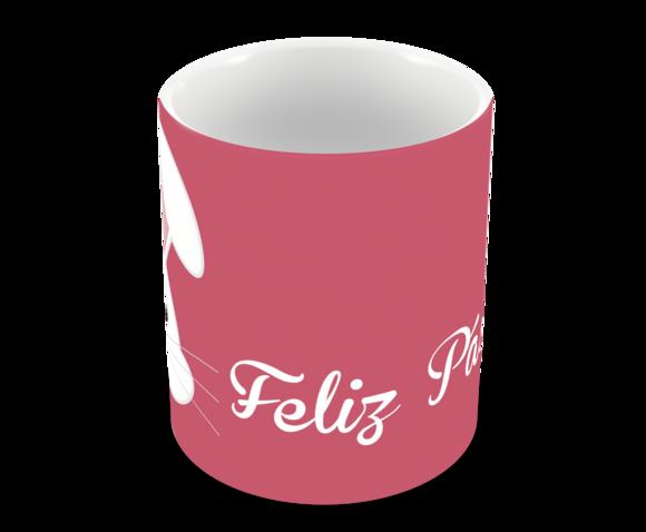 Caneca Polímero Feliz Páscoa Personalizada