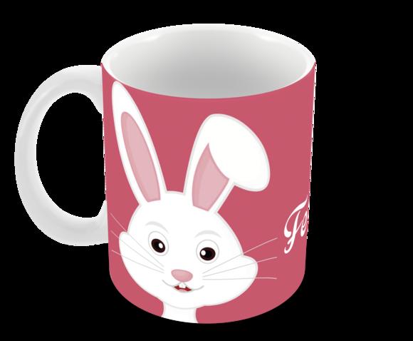 Caneca Polímero Feliz Páscoa Personalizada