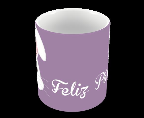 Caneca Polímero Feliz Páscoa Personalizada
