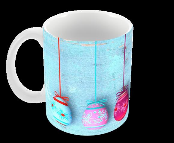 Caneca Polímero Feliz Páscoa Personalizada