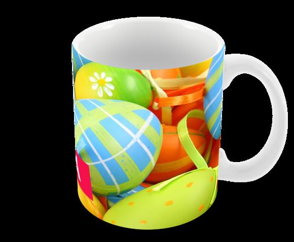 Caneca Polímero Feliz Páscoa Personalizada