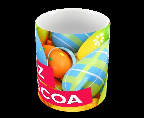 Caneca Polímero Feliz Páscoa Personalizada