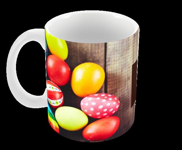 Caneca Polímero Feliz Páscoa Personalizada