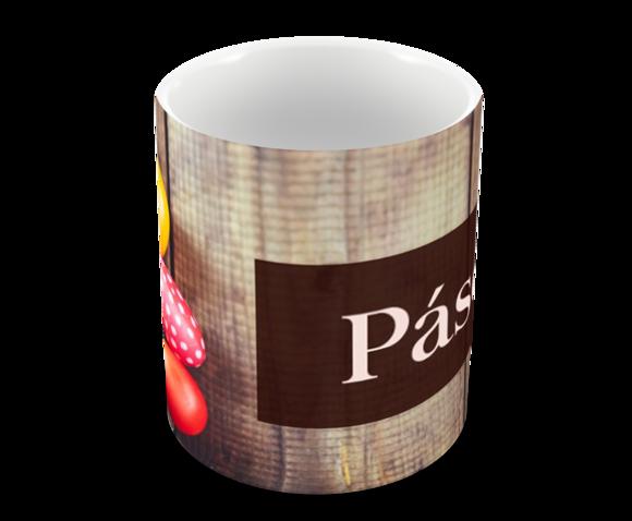 Caneca Polímero Feliz Páscoa Personalizada