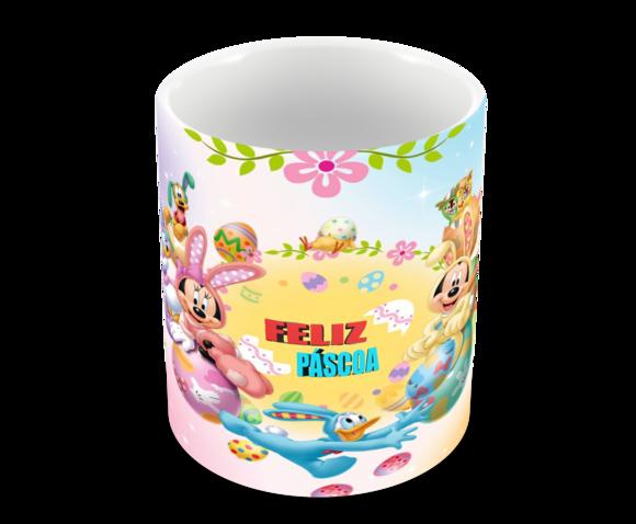 Caneca Polímero Feliz Páscoa Personalizada