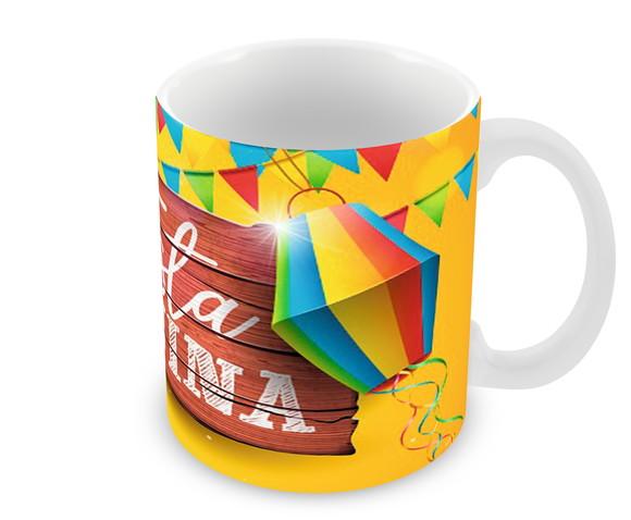 Caneca Polímero Festa Junina Personalizada