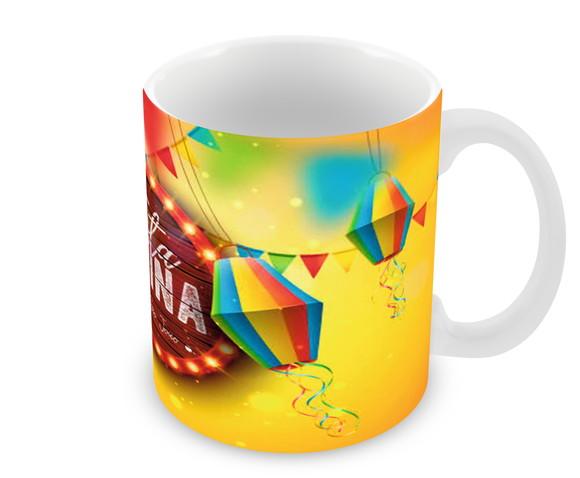 Caneca Polímero Festa Junina Personalizada