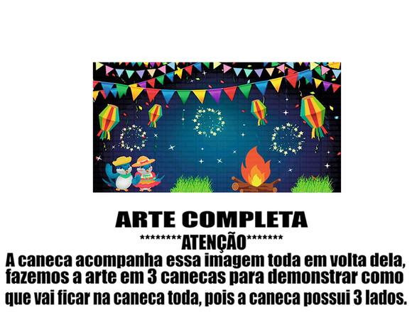Caneca Polímero Festa Junina Personalizada