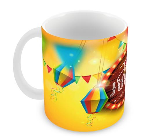 Caneca Polímero Festa Junina Personalizada