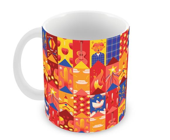 Caneca Polímero Festa Junina Personalizada