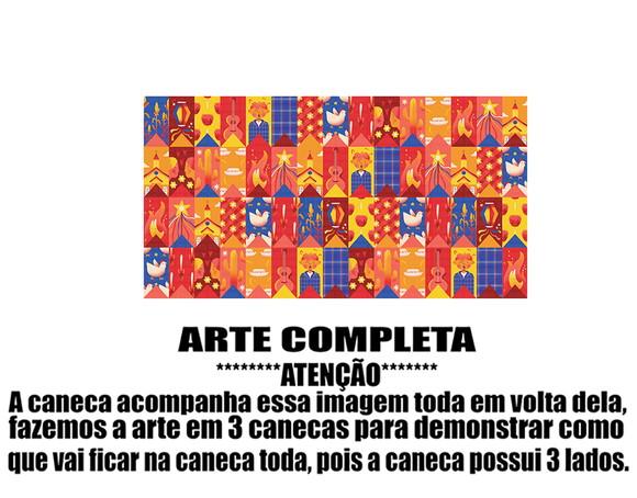 Caneca Polímero Festa Junina Personalizada