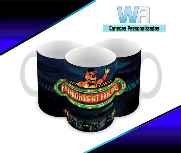 Caneca Polímero Five Nights At Freddys Personalizada
