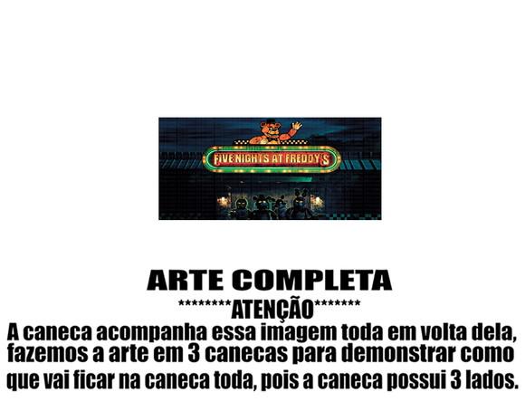 Caneca Polímero Five Nights At Freddys Personalizada