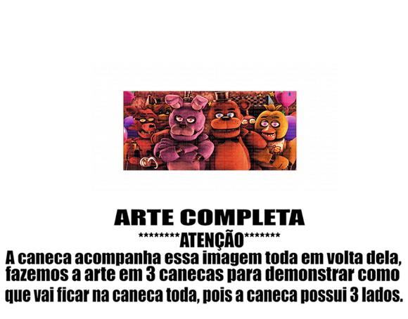 Caneca Polímero Five Nights At Freddys Personalizada