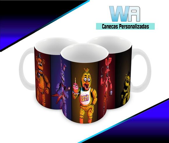 Caneca Polímero Five Nights At Freddys Personalizada