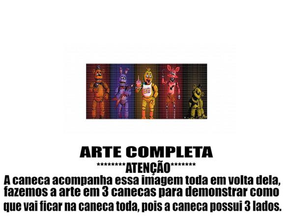 Caneca Polímero Five Nights At Freddys Personalizada