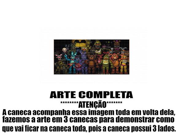 Caneca Polímero Five Nights At Freddys Personalizada