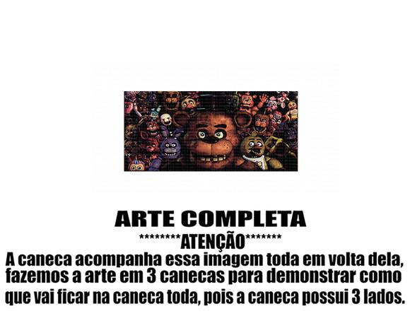 Caneca Polímero Five Nights At Freddys Personalizada
