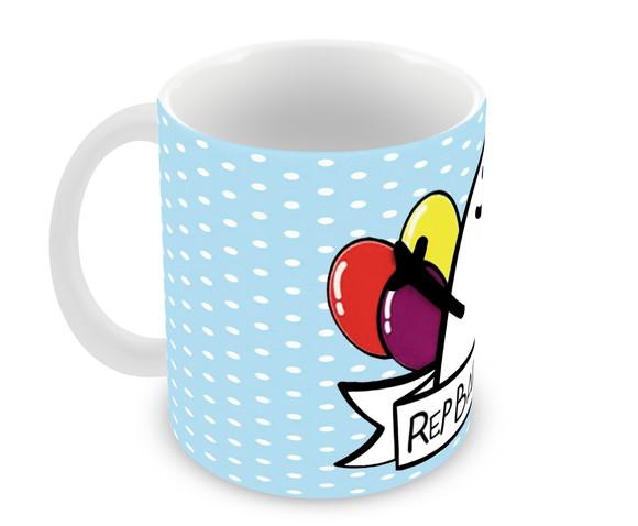 Caneca Polímero Flork Aniversário Personalizada
