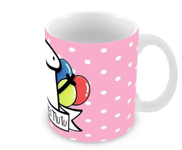 Caneca Polímero Flork Aniversário Personalizada
