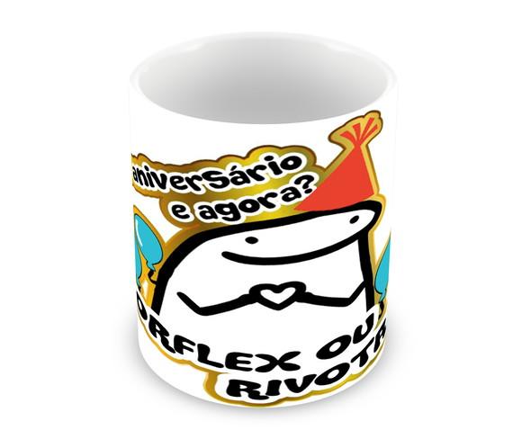 Caneca Polímero Flork Aniversário Personalizada