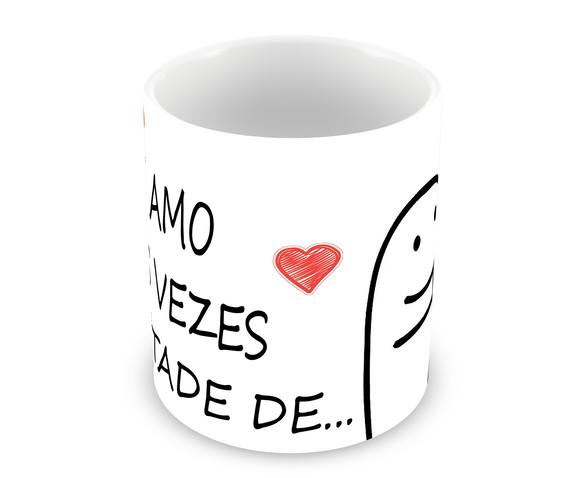 Caneca Polímero Flork Eu Te Amo Personalizada