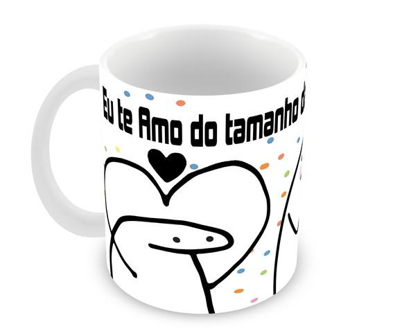 Caneca Polímero Flork Eu Te Amo Personalizada