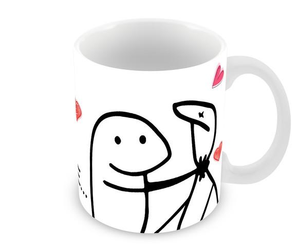 Caneca Polímero Flork Eu Te Amo Personalizada