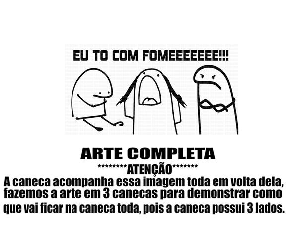 Caneca Polímero Flork Eu To com Fome Personalizada